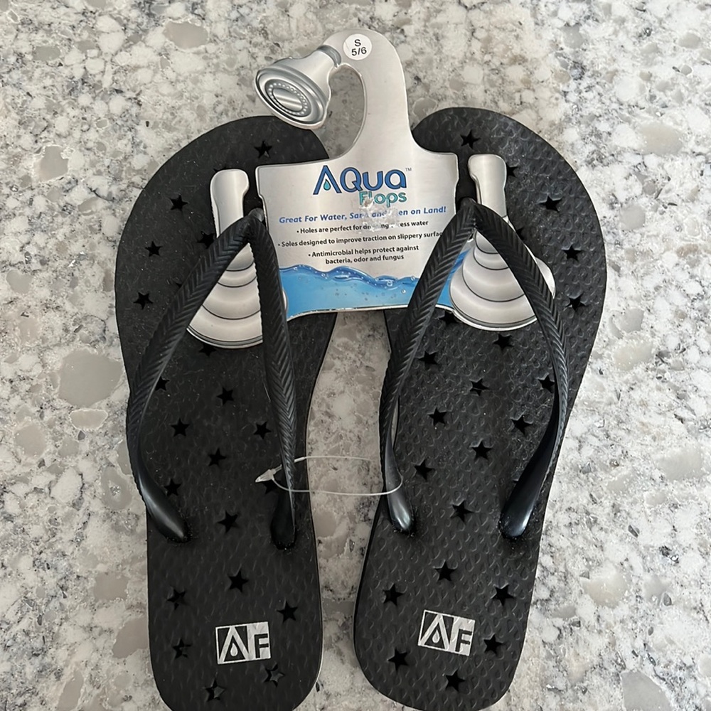 Aqua Flip Flops